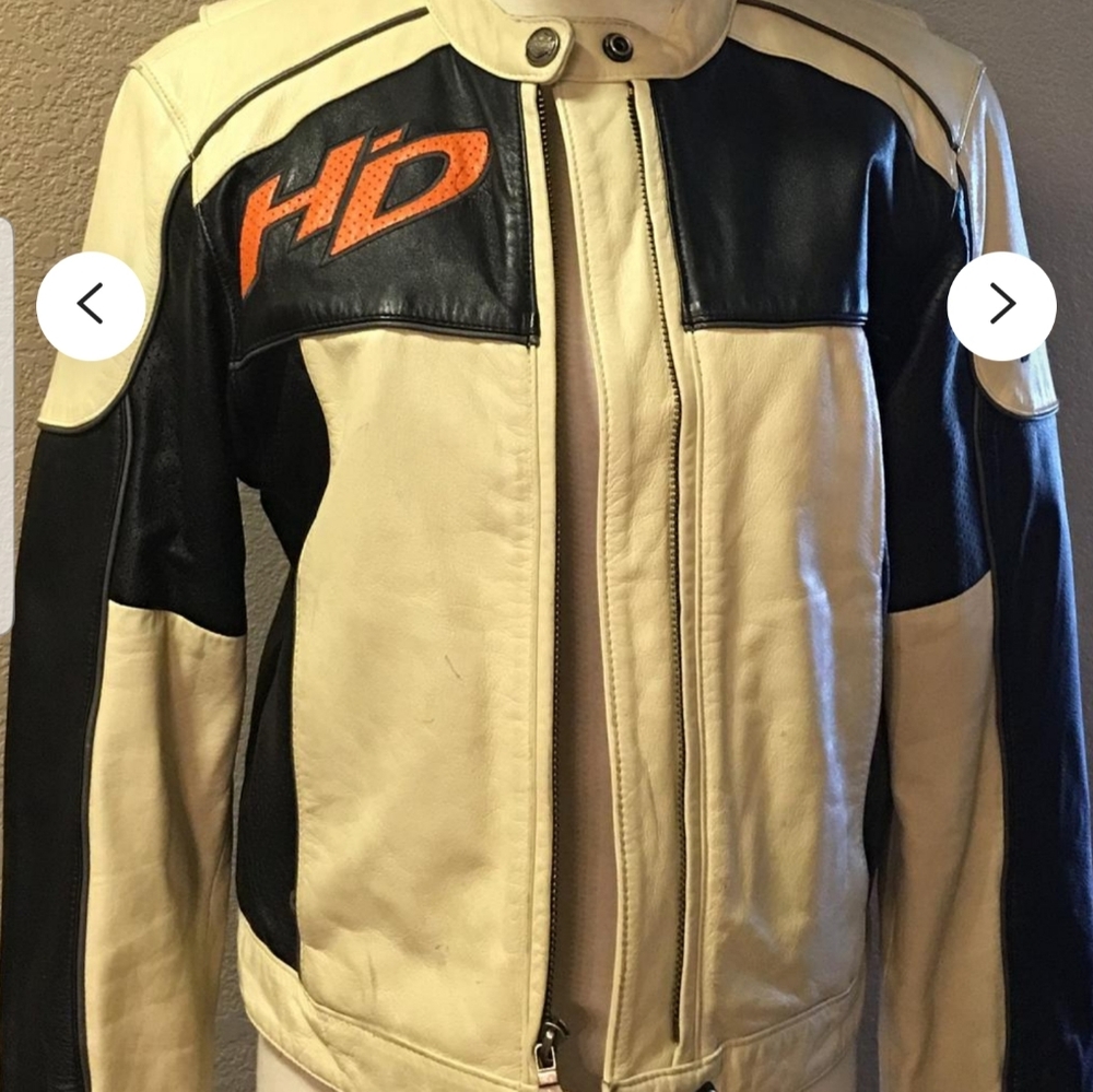 Harley Davidson women's leather racing jacket